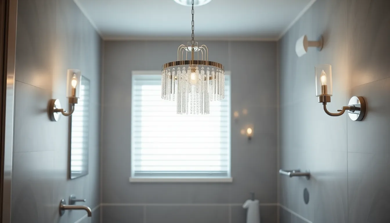 27 Stunning Bathroom Chandelier Ideas to Transform Your Space Into a Luxury Spa 3