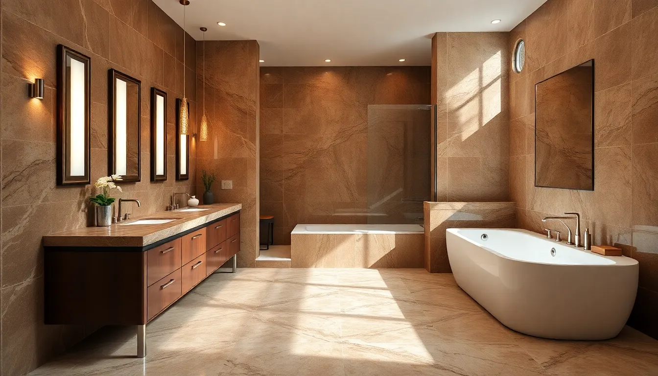 25 Stunning Brown Bathroom Ideas That Will Transform Your Space Into a Spa Retreat 3