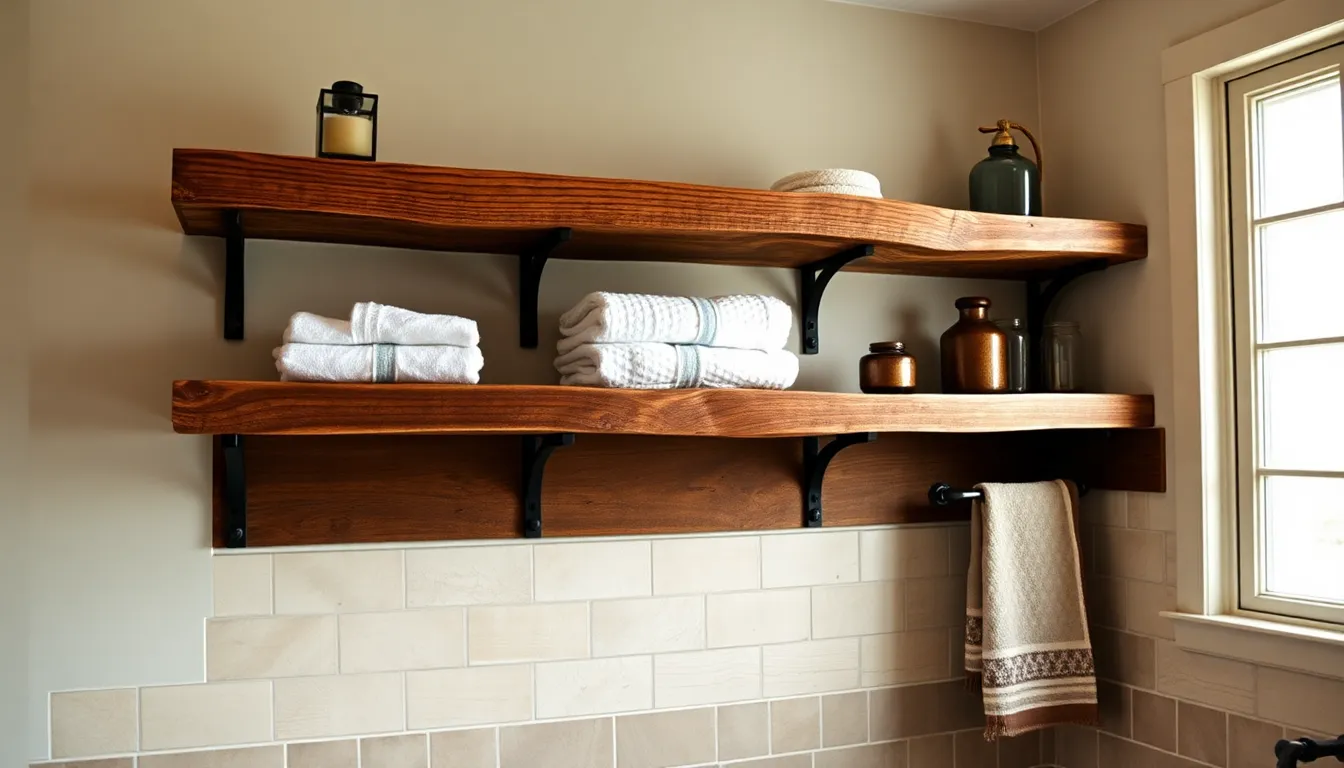 35 Floating Shelves Bathroom Ideas That Maximize Space & Style (2025 Guide) 3