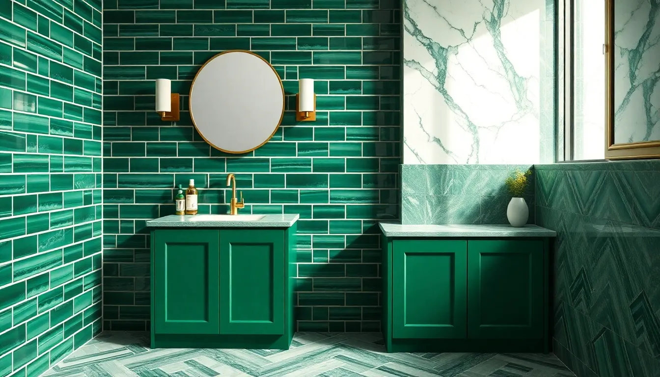 27 Stunning Green Vanity Bathroom Ideas That'll Transform Your Space in 2025 3