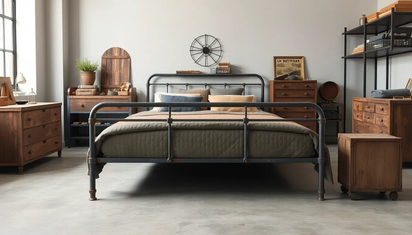 23 Industrial Bedroom Decor Ideas That Transform Your Space Into a Stylish Retreat 3