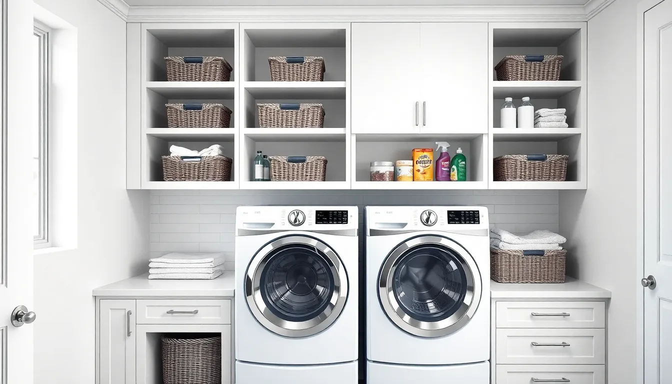 27 Brilliant Laundry Room Shelving Ideas to Maximize Your Space (2025 Guide) 3
