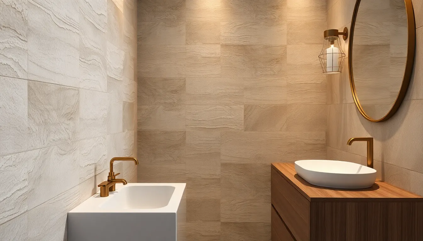 25 Stunning Modern Bathroom Wallpaper Ideas That Will Transform Your Space in 2025 3
