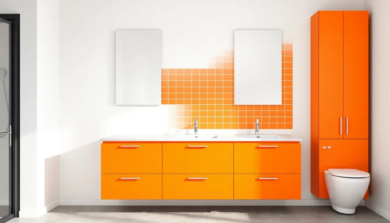 25 Stunning Orange Bathroom Ideas That Will Transform Your Space in 2025 3