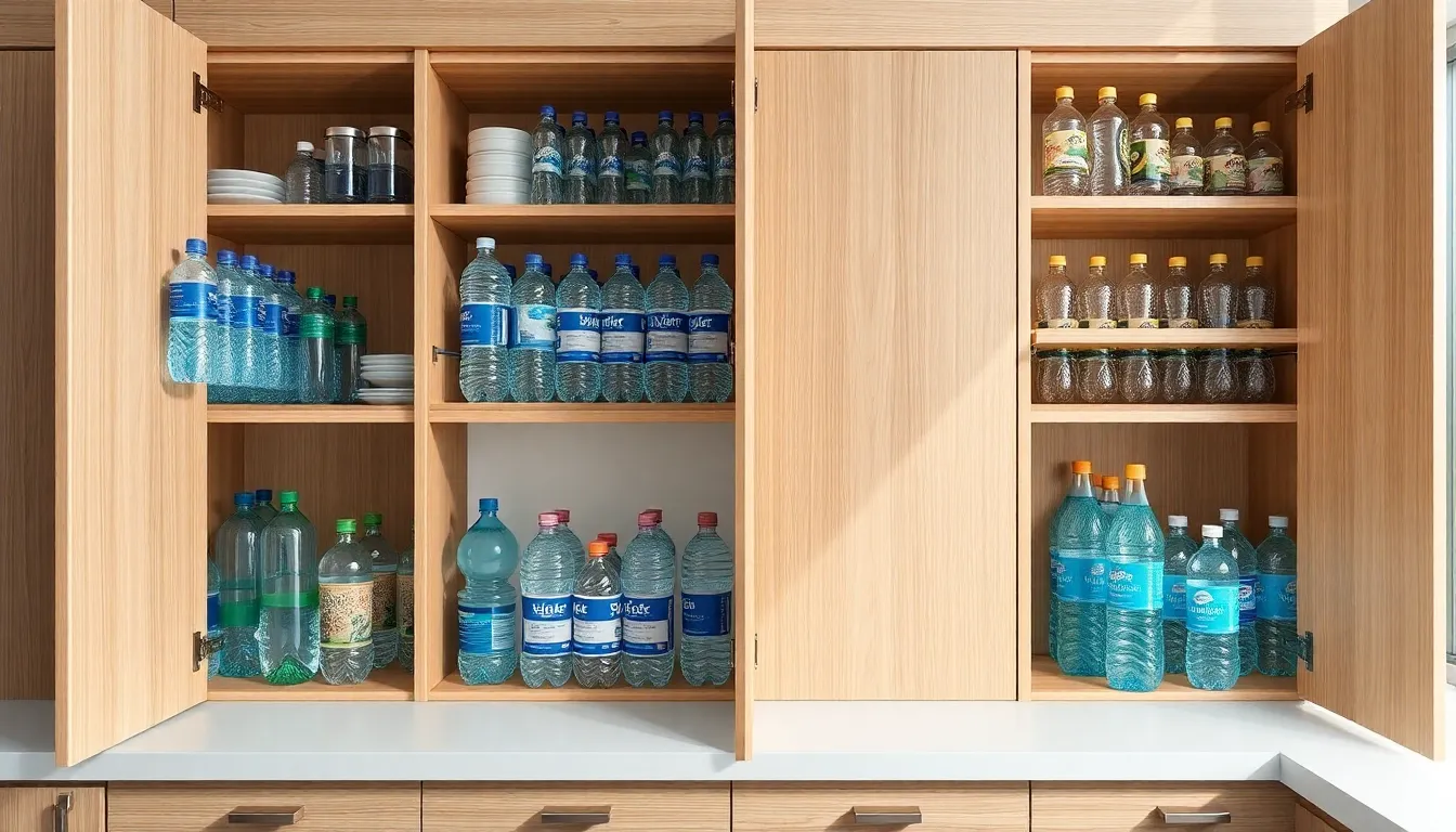 15 Clever Water Bottle Storage Ideas That Will Transform Your Cluttered Kitchen 4 15 Clever Water Bottle Storage Ideas That Will Transform Your Cluttered Kitchen 3