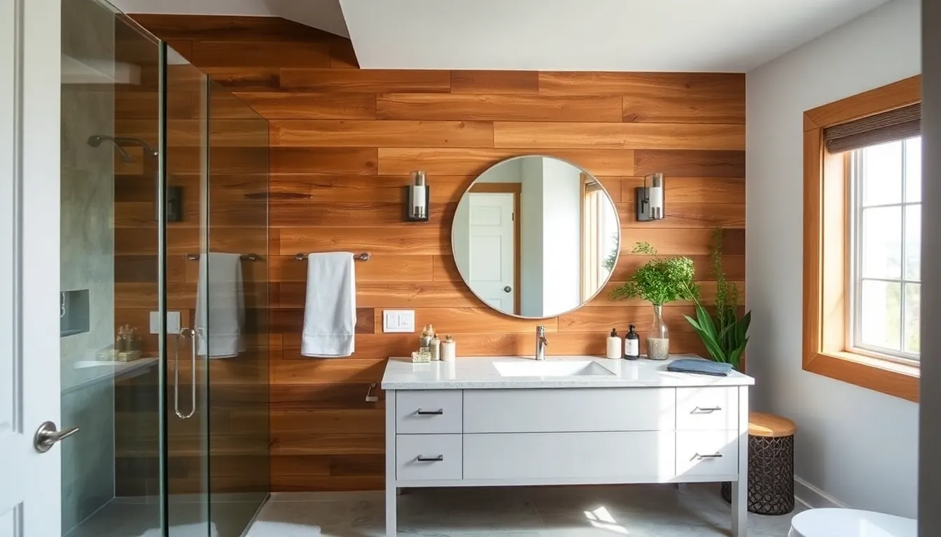25 Stunning Bathroom Accent Wall Ideas That'll Transform Your Space This Weekend 5