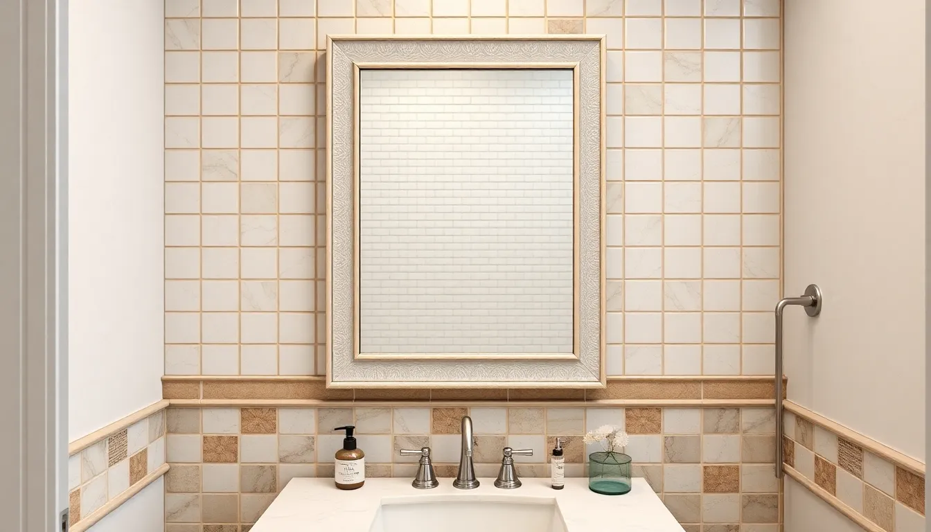 25 Stunning Bathroom Mirror Frame Ideas to Transform Your Space (DIY & Budget-Friendly!) 5