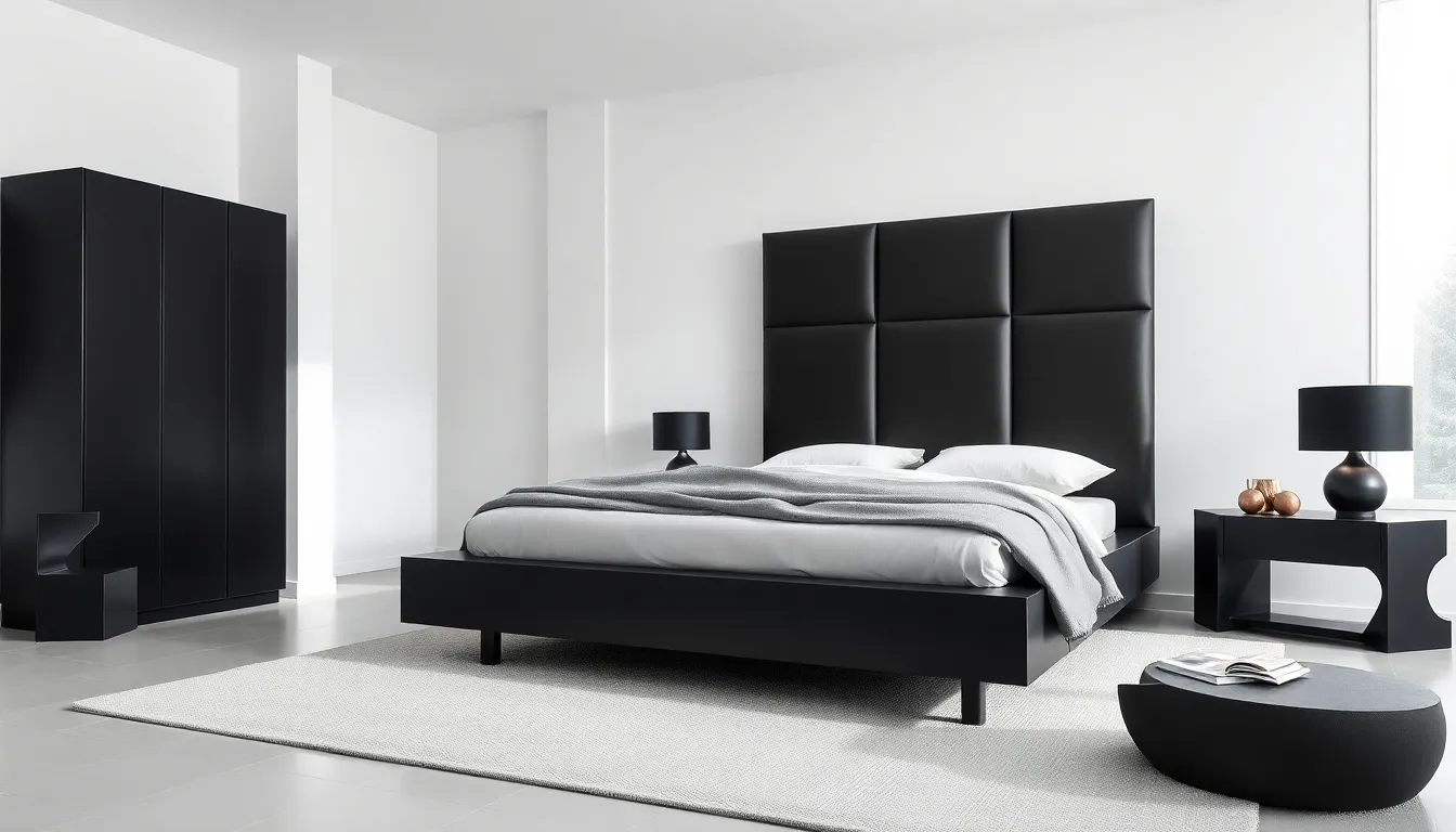 25 Stunning Black Bedroom Furniture Ideas That Will Transform Your Space 6 25 Stunning Black Bedroom Furniture Ideas That Will Transform Your Space 5