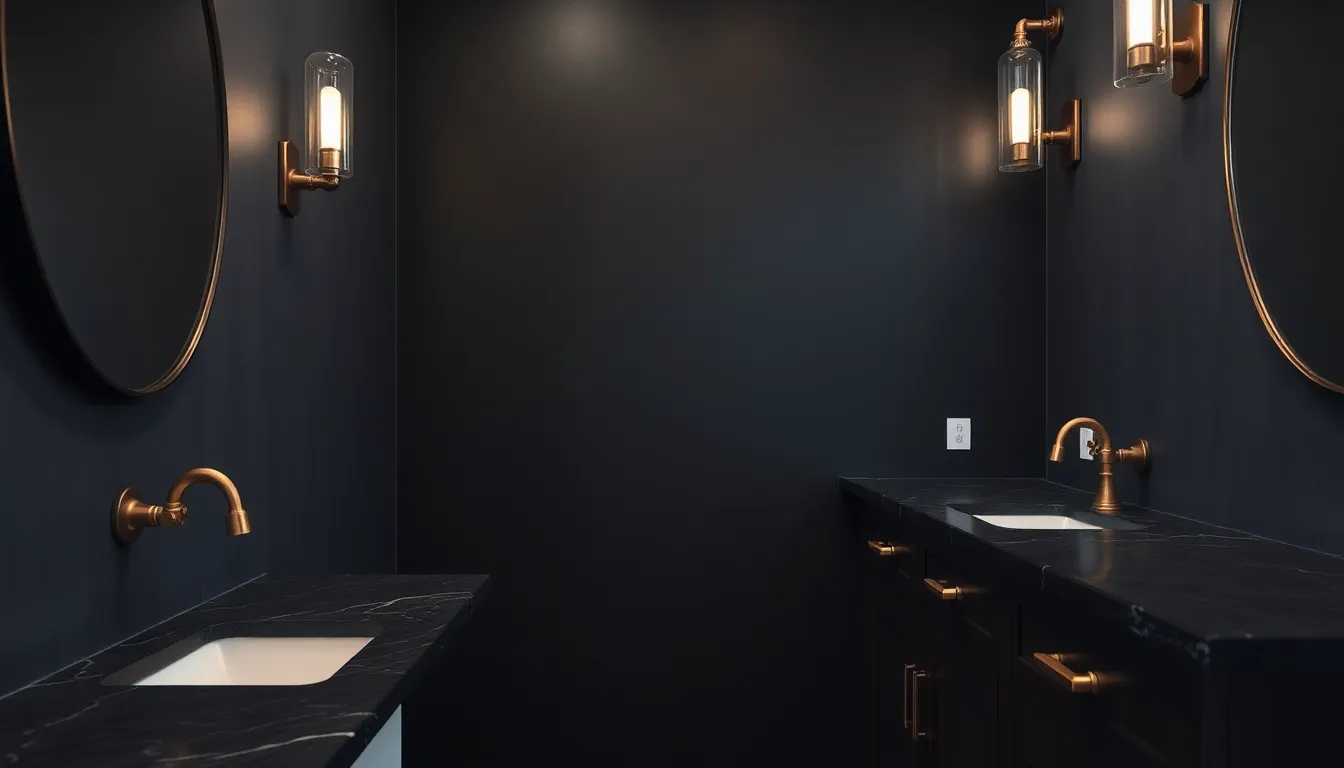 27 Dark Bathroom Ideas That'll Transform Your Space Into a Luxury Spa 6 27 Dark Bathroom Ideas That'll Transform Your Space Into a Luxury Spa 5