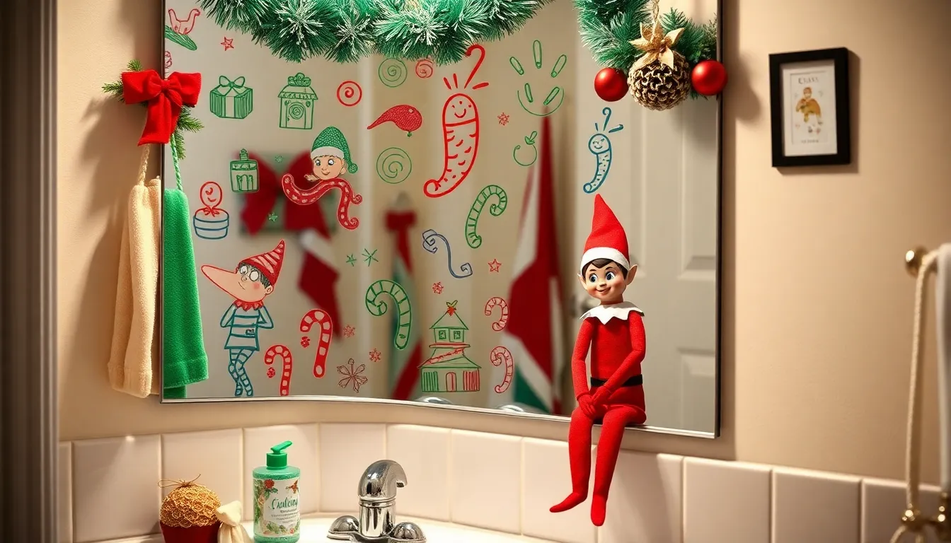 25 Hilarious Elf on the Shelf Bathroom Ideas Kids Will Love This Christmas 6 25 Hilarious Elf on the Shelf Bathroom Ideas Kids Will Love This Christmas 5