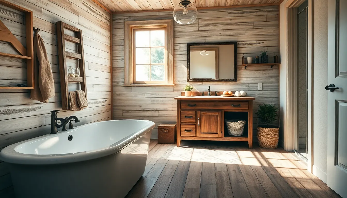 25 Farmhouse Bathroom Ideas That'll Transform Your Space on Any Budget 6 25 Farmhouse Bathroom Ideas That'll Transform Your Space on Any Budget 5
