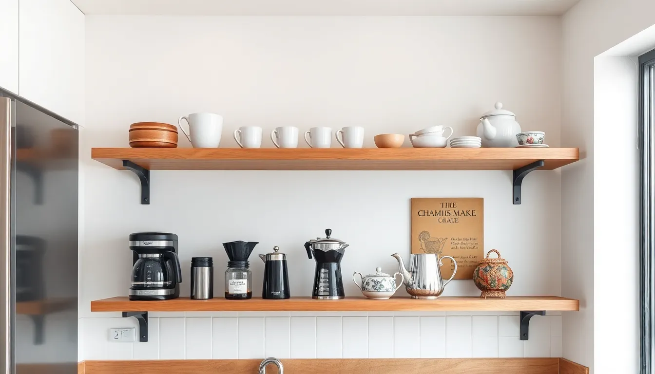 25 Floating Shelves Kitchen Ideas That'll Transform Your Space (+ Easy Install Tips) 6 25 Floating Shelves Kitchen Ideas That'll Transform Your Space (+ Easy Install Tips) 5