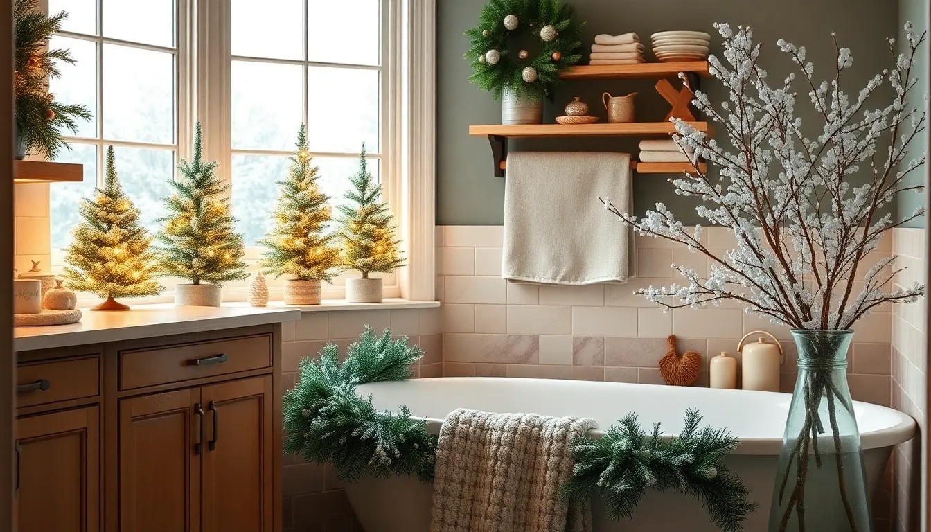 25 Creative Ideas for Decorating Your Bathroom for Christmas (Easy & Budget-Friendly!) 5