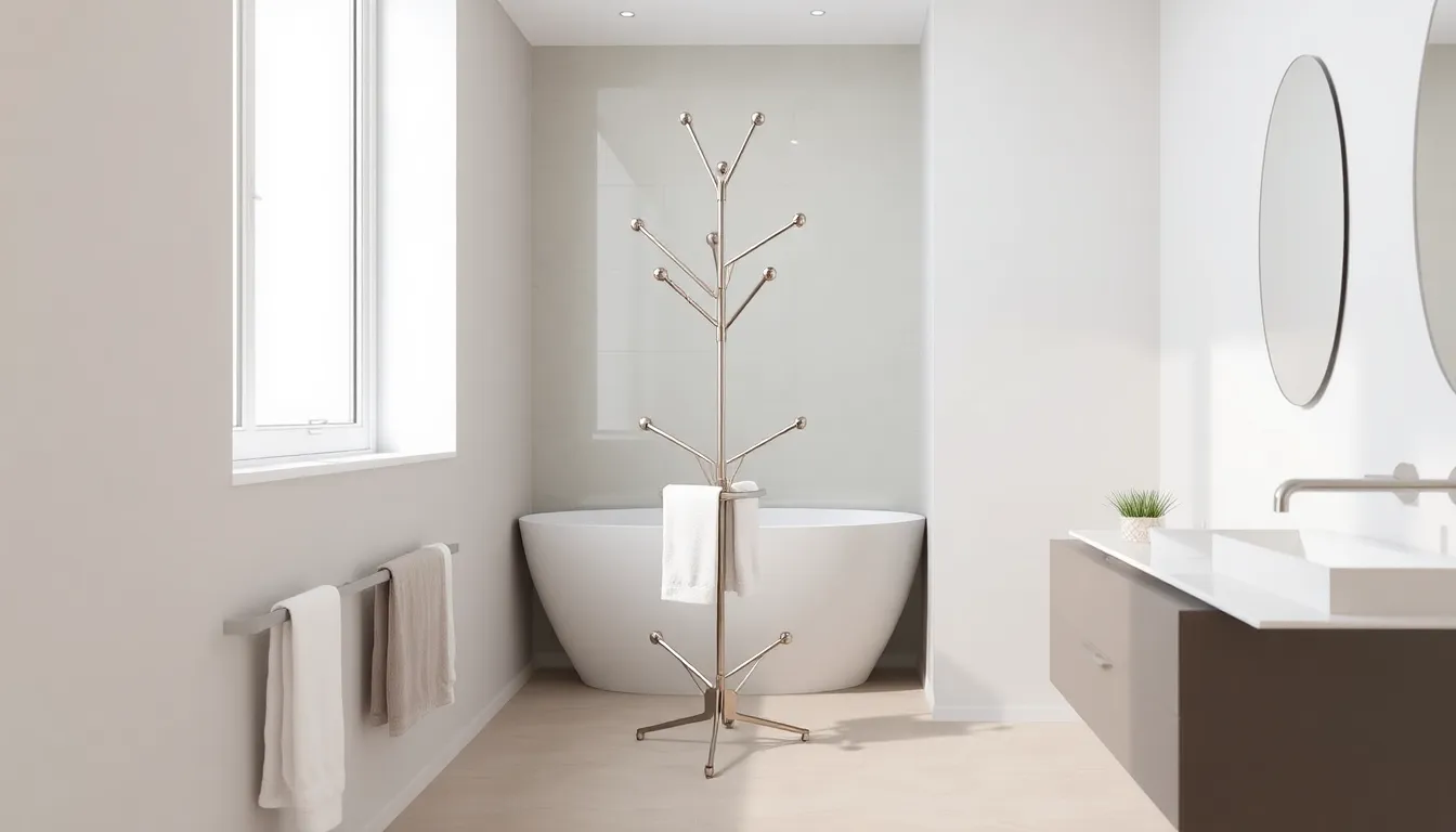 25 Creative Ideas for Hanging Towels in Bathroom: Space-Saving & Stylish Solutions 6 25 Creative Ideas for Hanging Towels in Bathroom: Space-Saving & Stylish Solutions 5