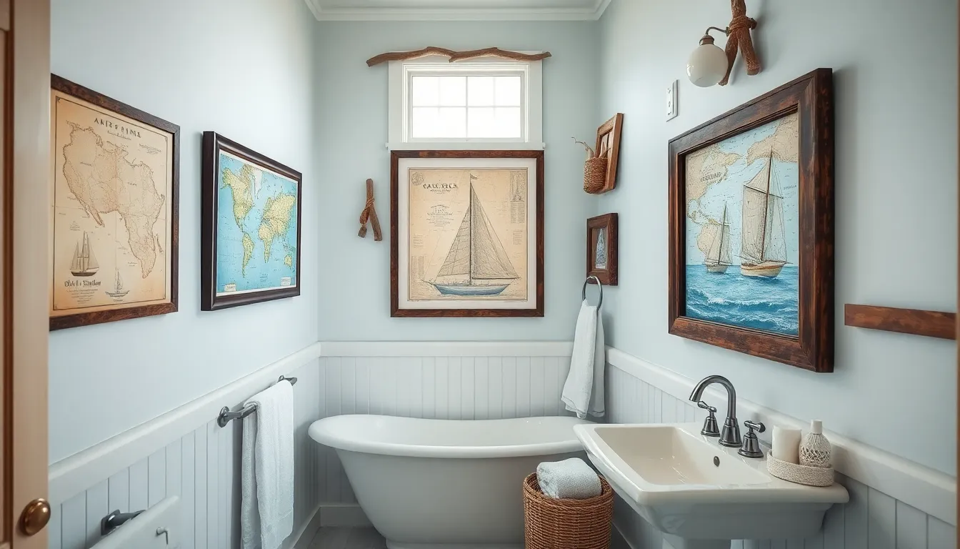 25 Stunning Nautical Bathroom Ideas That'll Transform Your Space Into a Coastal Retreat 5