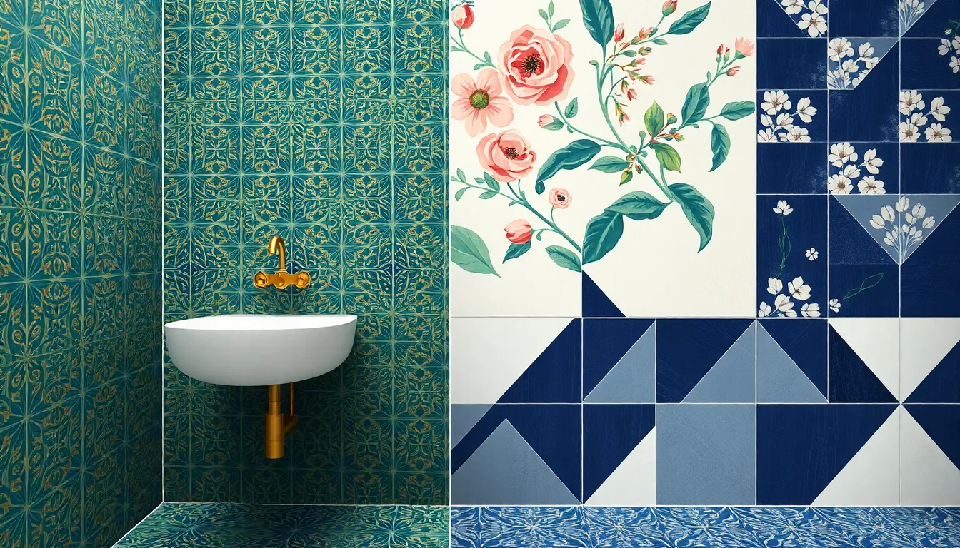 25 Creative Ideas for Painting Bathroom Tiles That Will Transform Your Space in 2025 5
