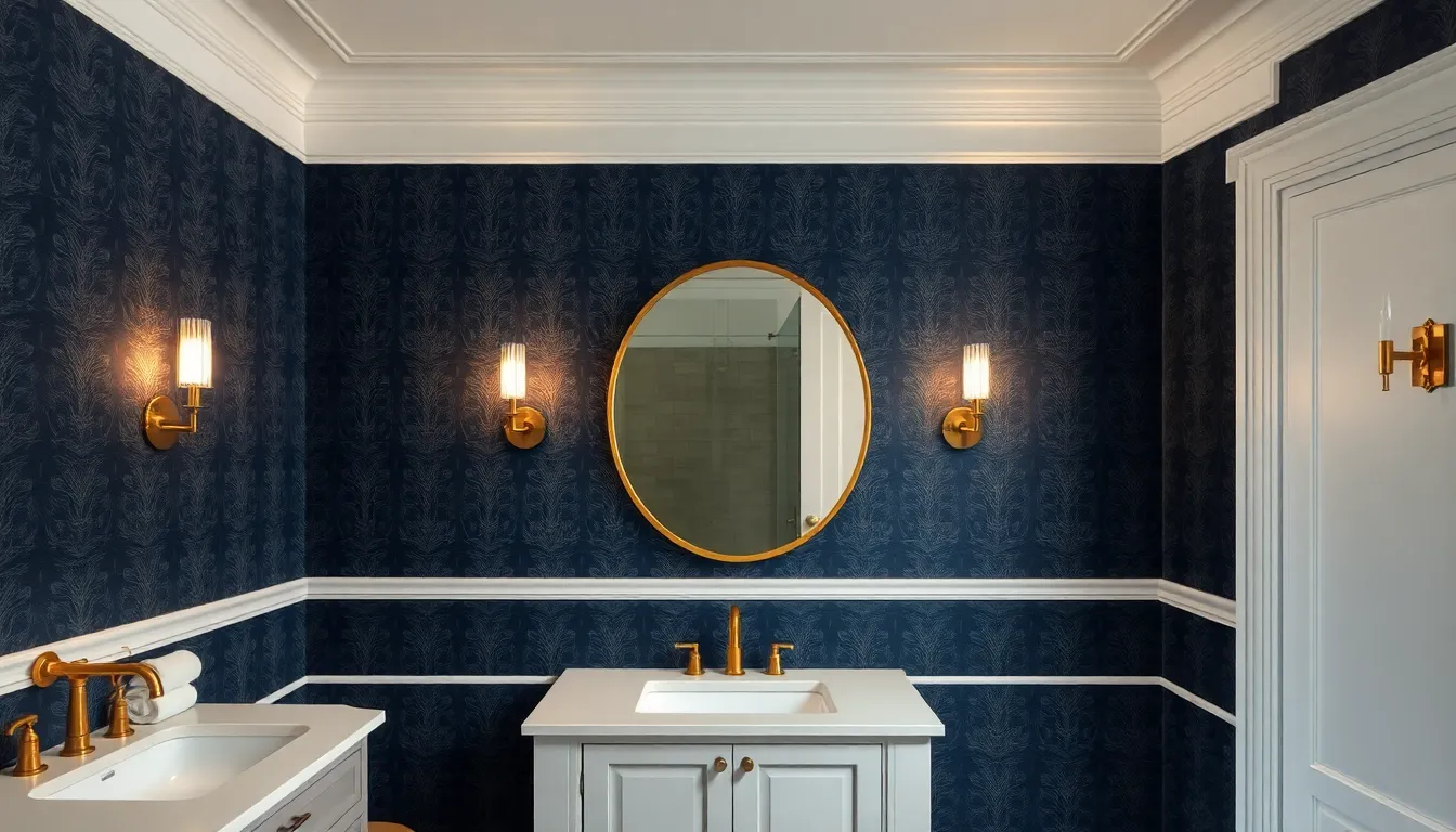 25 Stunning Modern Bathroom Wallpaper Ideas That Will Transform Your Space in 2025 5