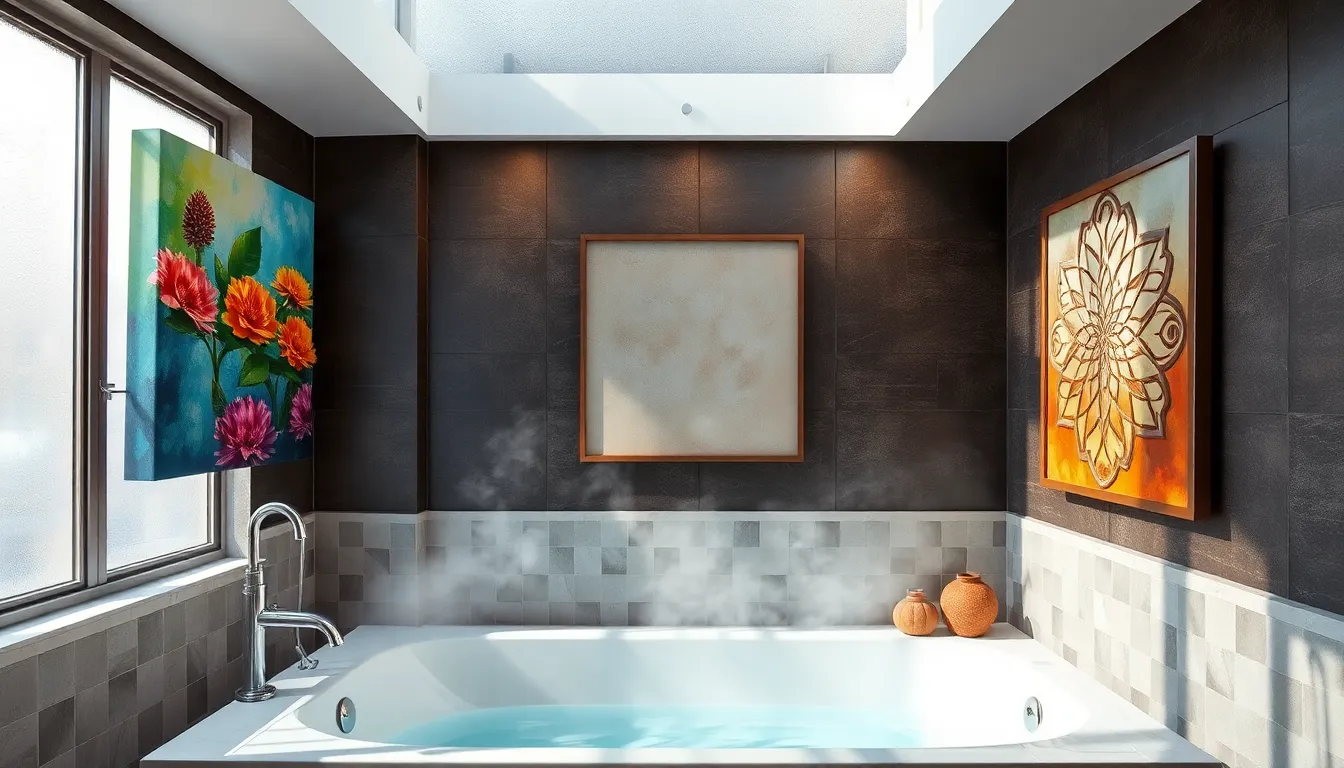 15 Stunning Art for Bathroom Ideas That Transform Any Space (Moisture-Proof!) 8 15 Stunning Art for Bathroom Ideas That Transform Any Space (Moisture-Proof!) 7