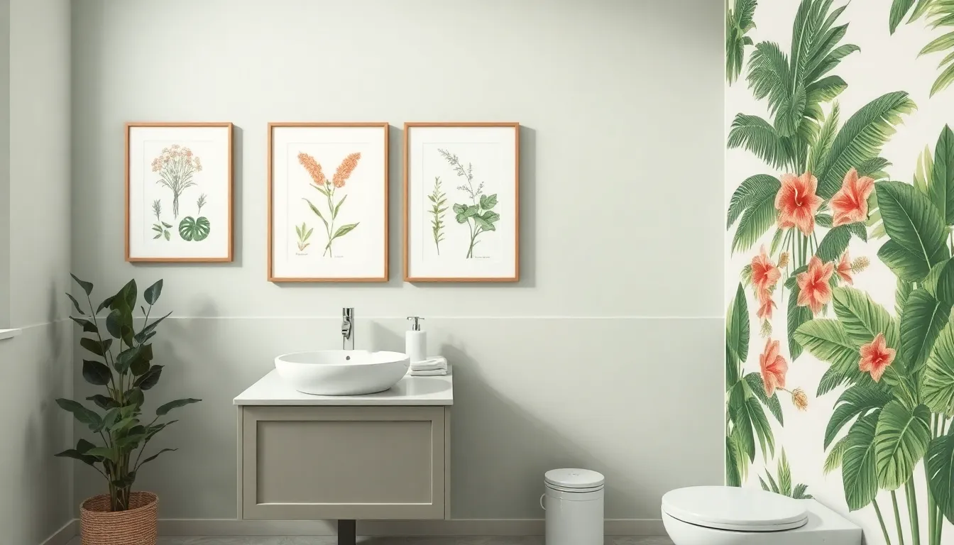 15 Stunning Artwork Ideas for Bathroom Walls That Transform Your Space 7