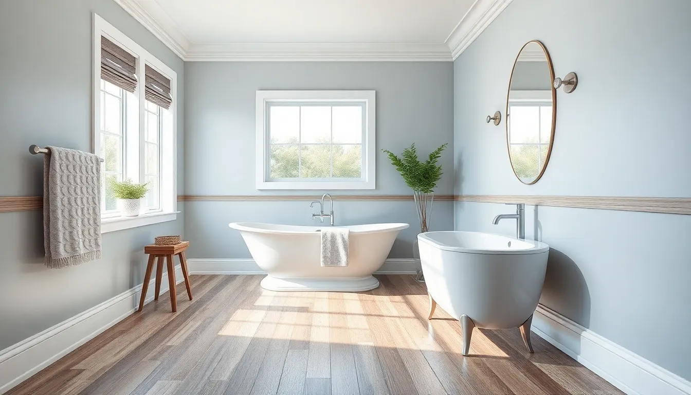 15 Stylish Bathroom Baseboard Ideas That'll Transform Your Space on Any Budget 8 15 Stylish Bathroom Baseboard Ideas That'll Transform Your Space on Any Budget 7