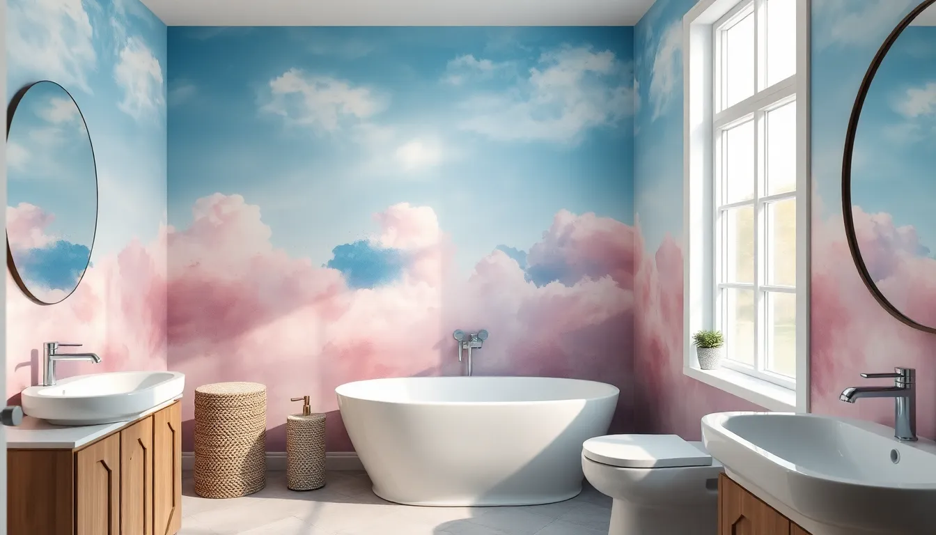 25 Stunning Bathroom Mural Ideas to Transform Your Space Into a Spa-Like Retreat 8 25 Stunning Bathroom Mural Ideas to Transform Your Space Into a Spa-Like Retreat 7