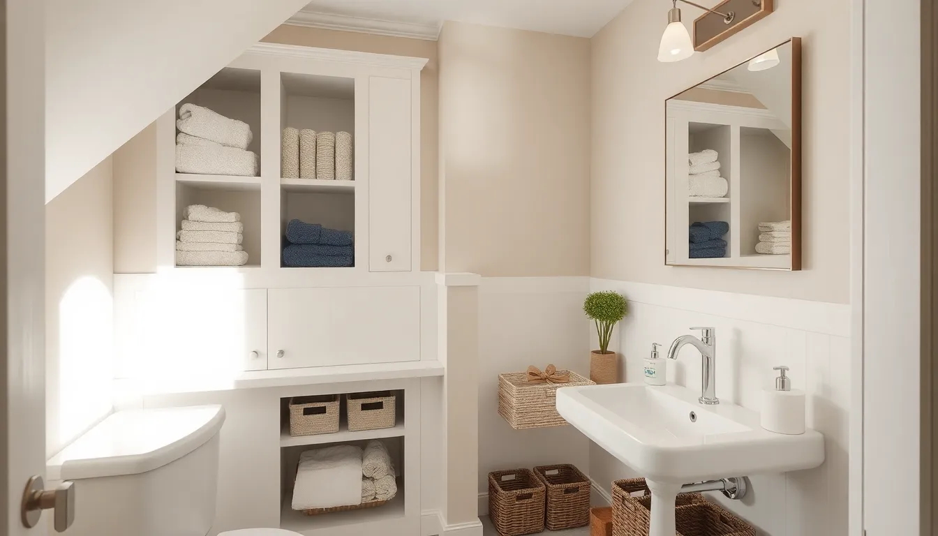 20 Brilliant Bathroom Under Stairs Ideas to Transform Your Wasted Space 7