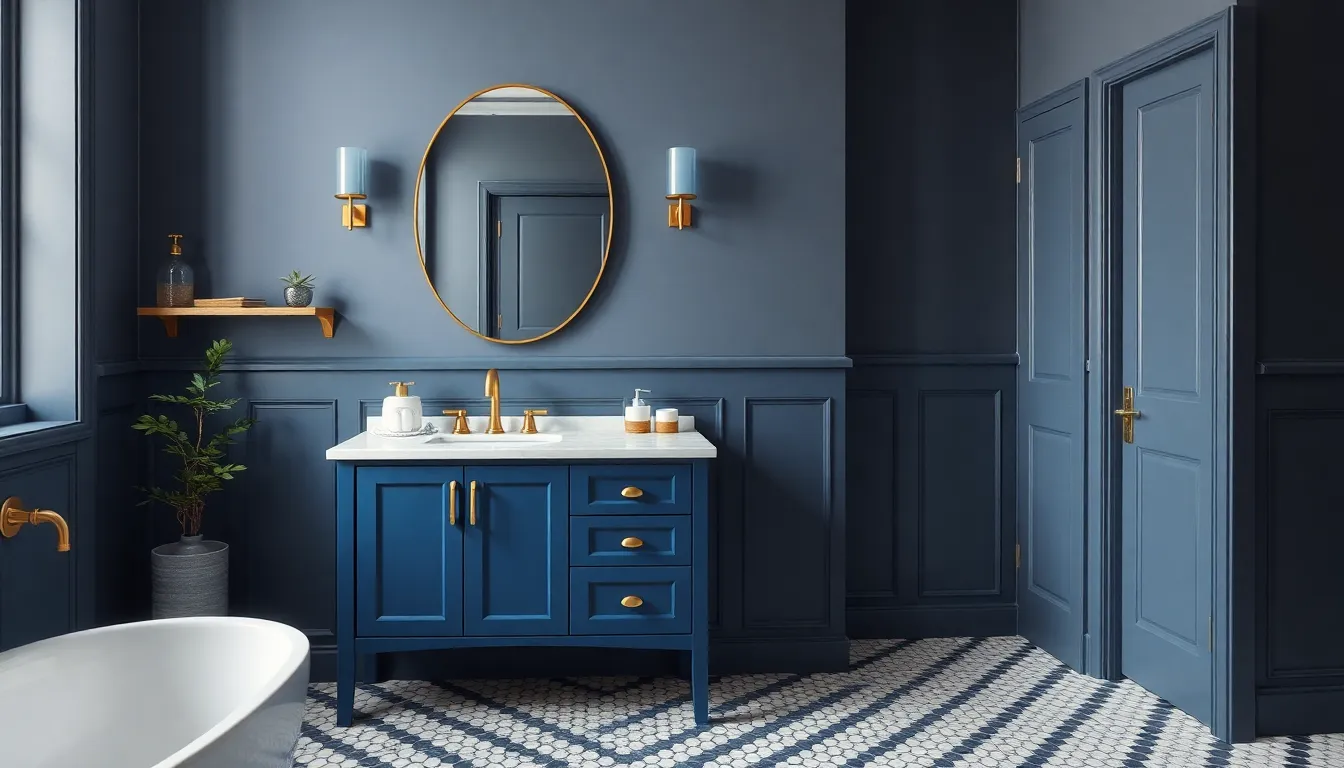 27 Stunning Blue Vanity Bathroom Ideas That Will Transform Your Space 7