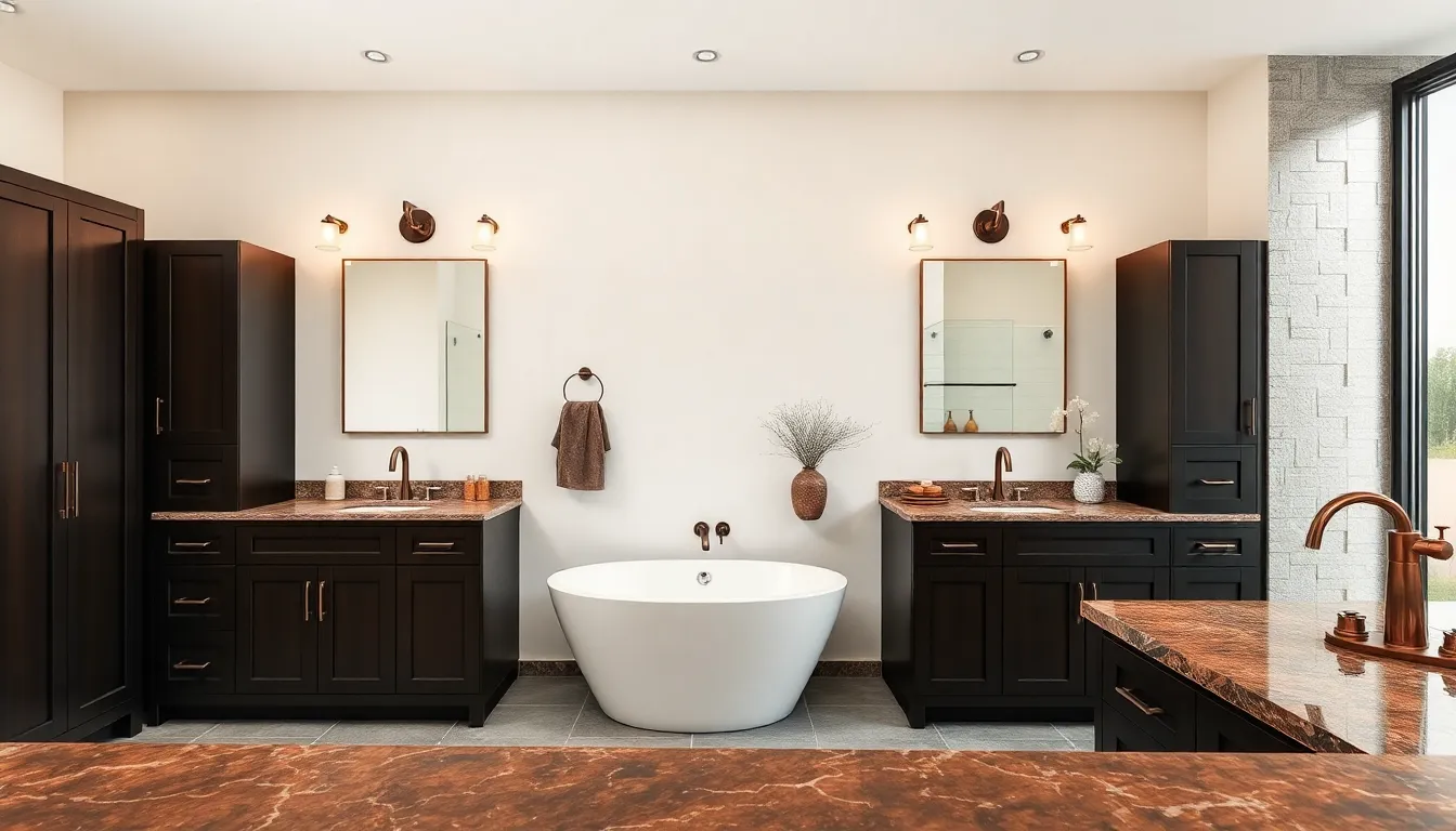 25 Stunning Brown Bathroom Ideas That Will Transform Your Space Into a Spa Retreat 7