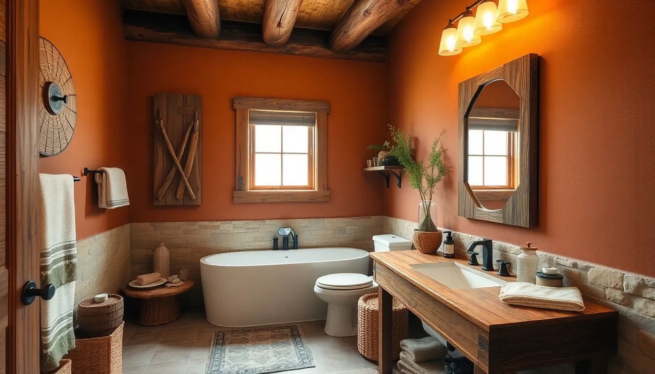 25 Rustic Cabin Bathroom Ideas That Transform Your Space Into a Cozy Retreat 7
