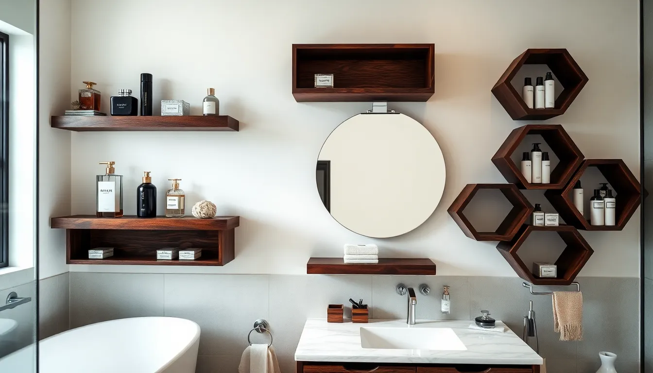 35 Floating Shelves Bathroom Ideas That Maximize Space & Style (2025 Guide) 7
