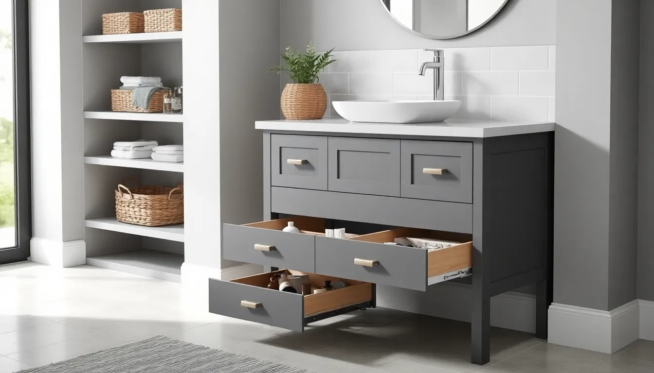 15 Stunning Grey Vanity Bathroom Ideas That Will Transform Your Space 8 15 Stunning Grey Vanity Bathroom Ideas That Will Transform Your Space 7