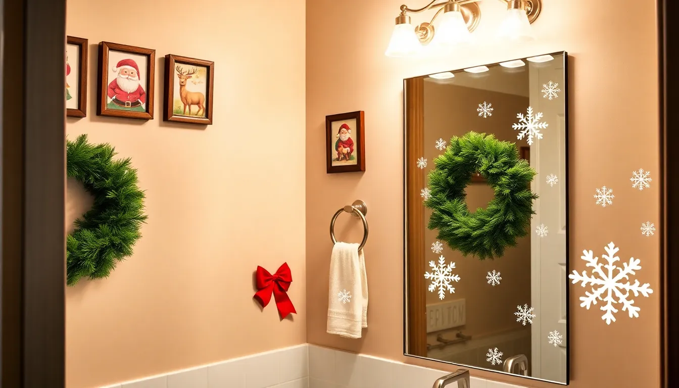 25 Creative Ideas for Decorating Your Bathroom for Christmas (Easy & Budget-Friendly!) 7