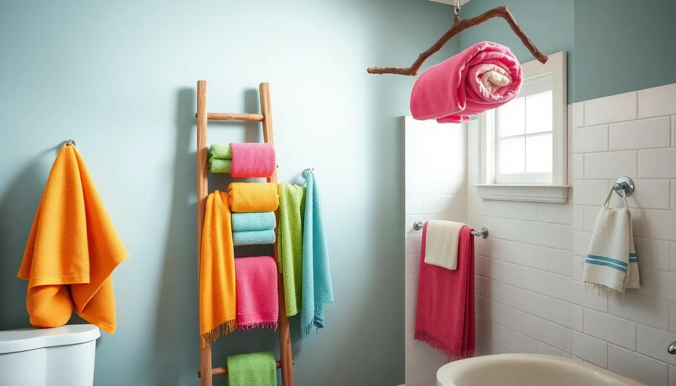 25 Creative Ideas for Hanging Towels in Bathroom: Space-Saving & Stylish Solutions 8 25 Creative Ideas for Hanging Towels in Bathroom: Space-Saving & Stylish Solutions 7