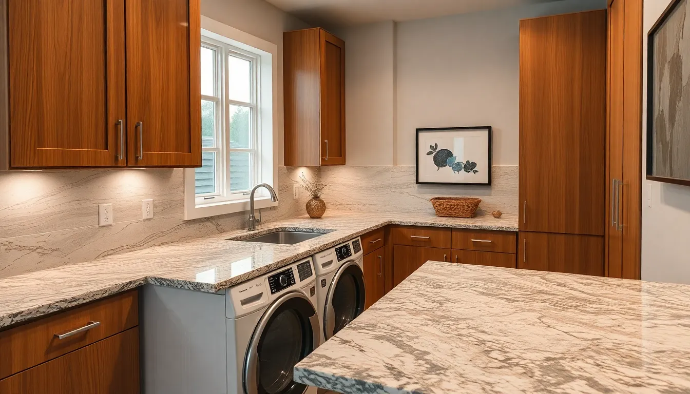 25 Laundry Room Countertop Ideas to Transform Your Space (Budget to Luxury) 8 25 Laundry Room Countertop Ideas to Transform Your Space (Budget to Luxury) 7