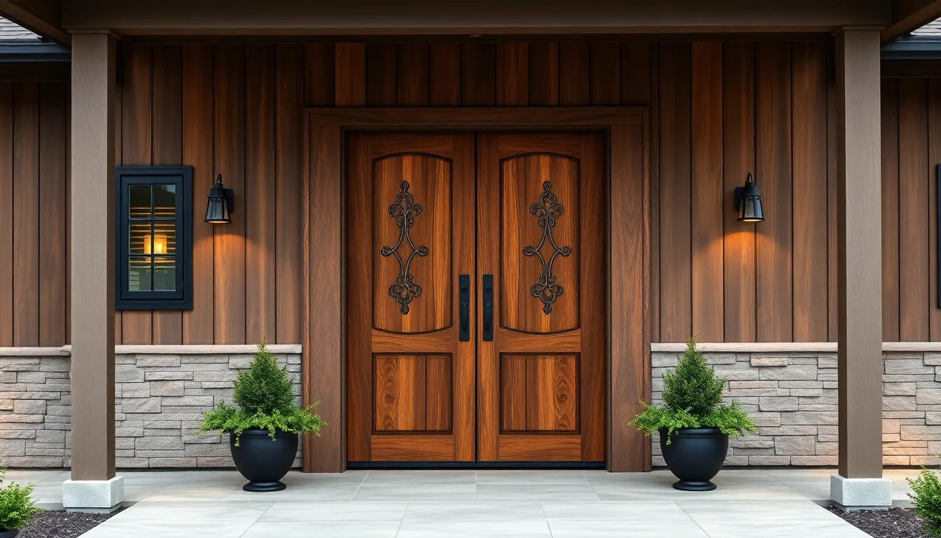 25 Modern Farmhouse Front Door Ideas That Will Transform Your Home's Curb Appeal 7