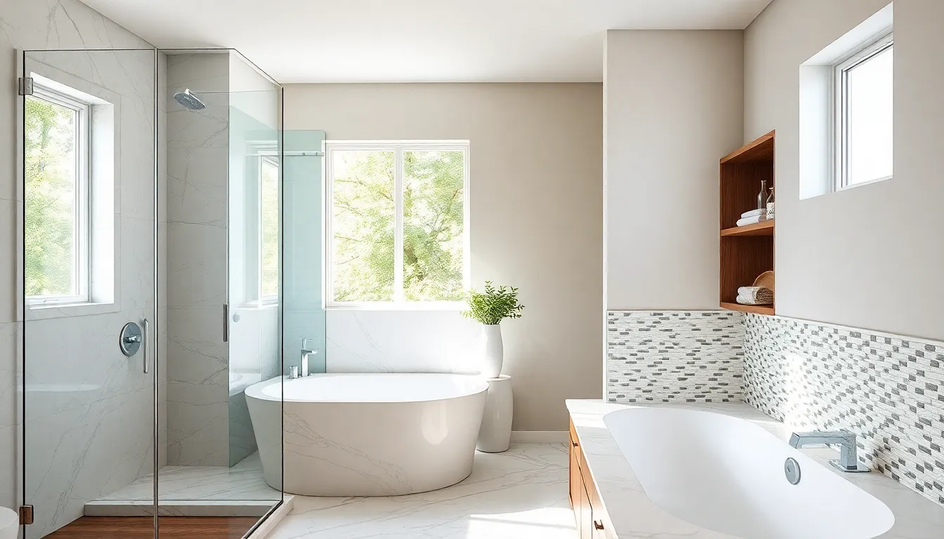 37 Stunning Bathroom Half Wall Ideas That Transform Your Space (2025 Guide) 9