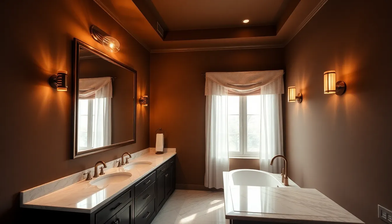 25 Stunning Brown Bathroom Ideas That Will Transform Your Space Into a Spa Retreat 9