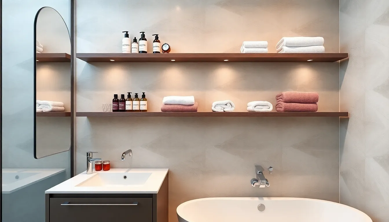 35 Floating Shelves Bathroom Ideas That Maximize Space & Style (2025 Guide) 9