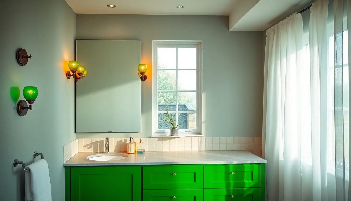 27 Stunning Green Vanity Bathroom Ideas That'll Transform Your Space in 2025 9