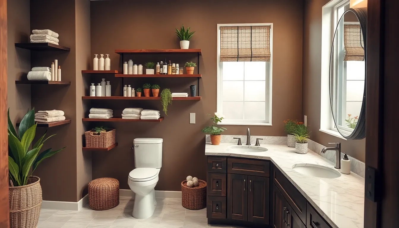 25 Stunning Brown Bathroom Ideas That Will Transform Your Space Into a Spa Retreat 11