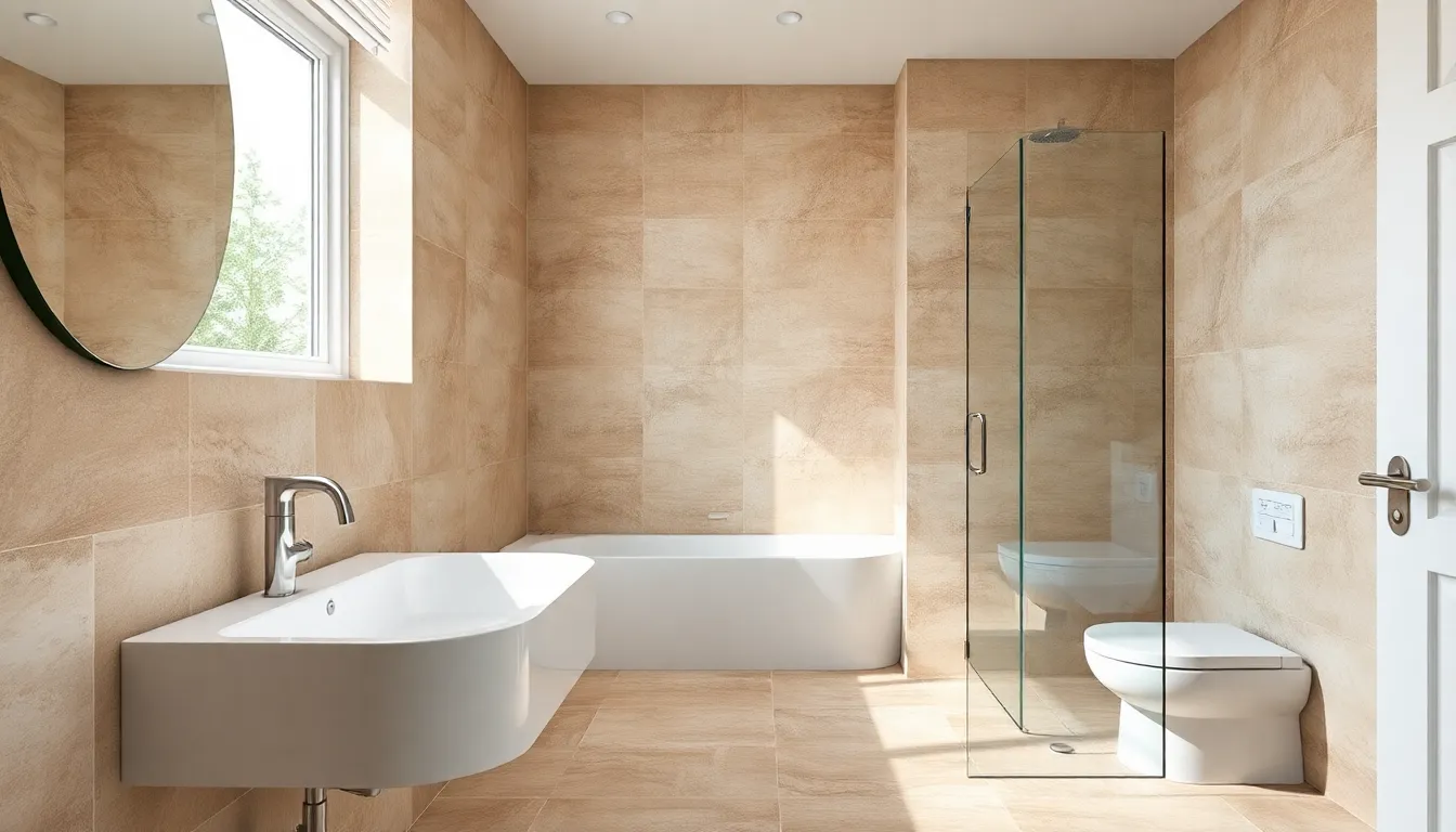 47 Fully Tiled Small Bathroom Ideas That Make Tiny Spaces Look Twice as Big 11