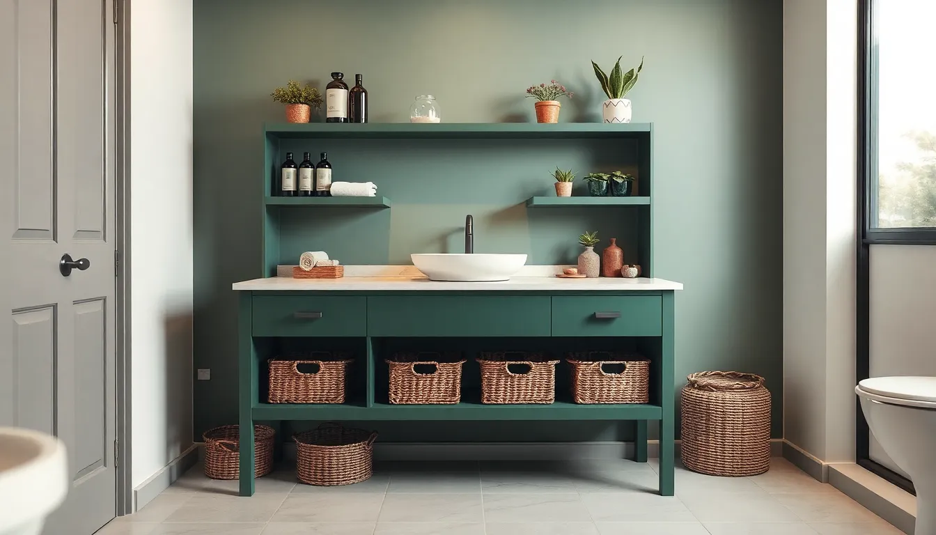 27 Stunning Green Vanity Bathroom Ideas That'll Transform Your Space in 2025 11