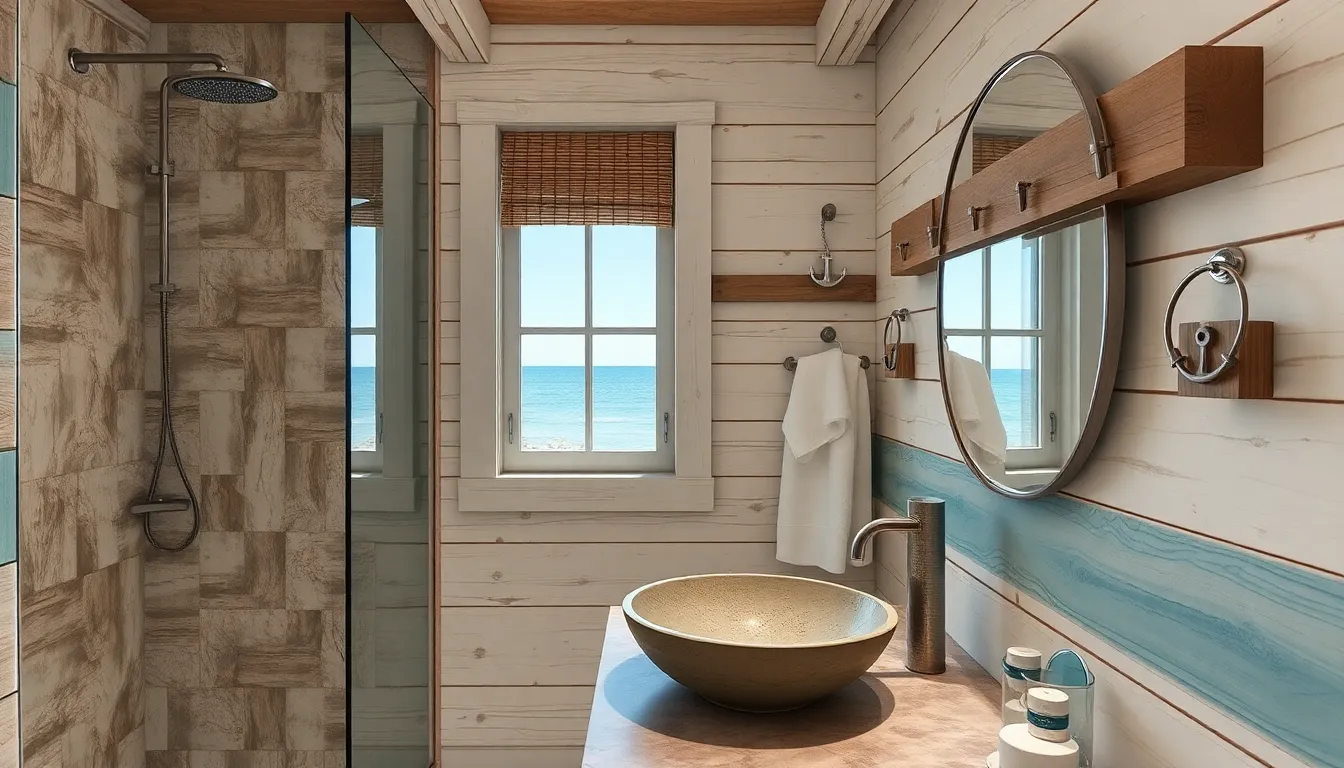 25 Stunning Beach Bathroom Ideas to Transform Your Space Into a Coastal Paradise 11