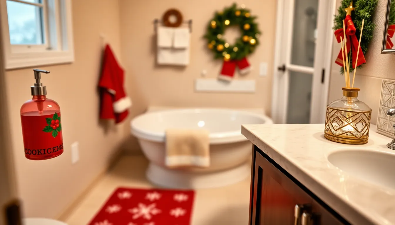 25 Creative Ideas for Decorating Your Bathroom for Christmas (Easy & Budget-Friendly!) 11