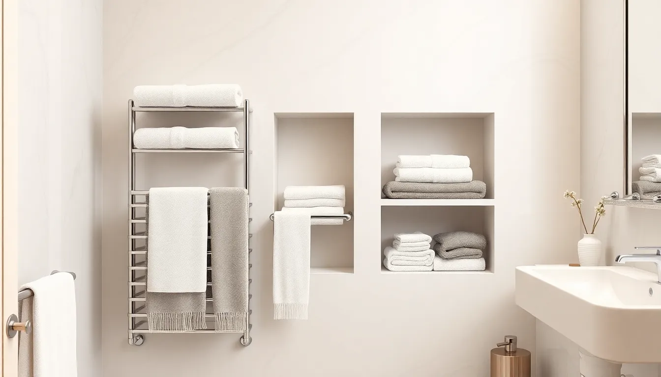 25 Creative Ideas for Hanging Towels in Bathroom: Space-Saving & Stylish Solutions 12 25 Creative Ideas for Hanging Towels in Bathroom: Space-Saving & Stylish Solutions 11
