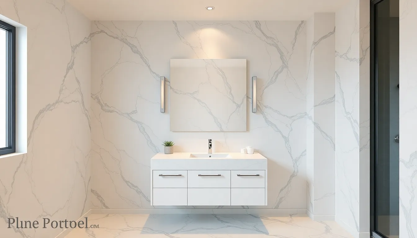 25 Stunning Modern Bathroom Wallpaper Ideas That Will Transform Your Space in 2025 11