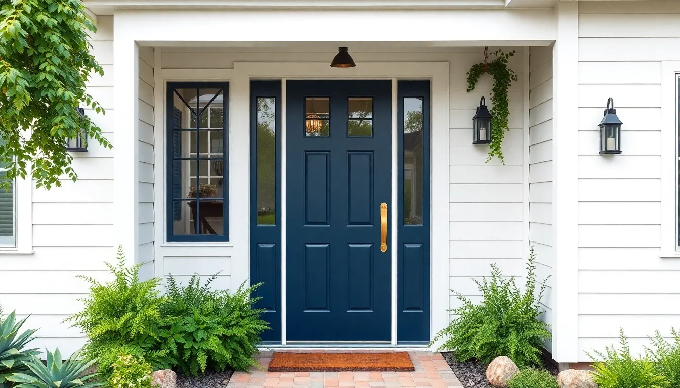 25 Modern Farmhouse Front Door Ideas That Will Transform Your Home's Curb Appeal 11