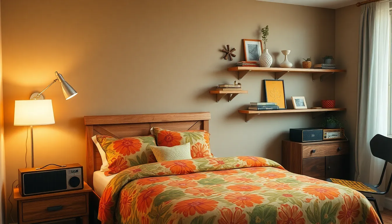 15 Groovy Retro Bedroom Decor Ideas That'll Transform Your Space on Any Budget 11