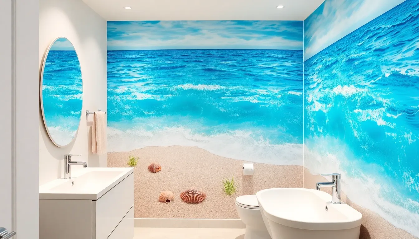 25 Stunning Bathroom Mural Ideas to Transform Your Space Into a Spa-Like Retreat 14 25 Stunning Bathroom Mural Ideas to Transform Your Space Into a Spa-Like Retreat 13