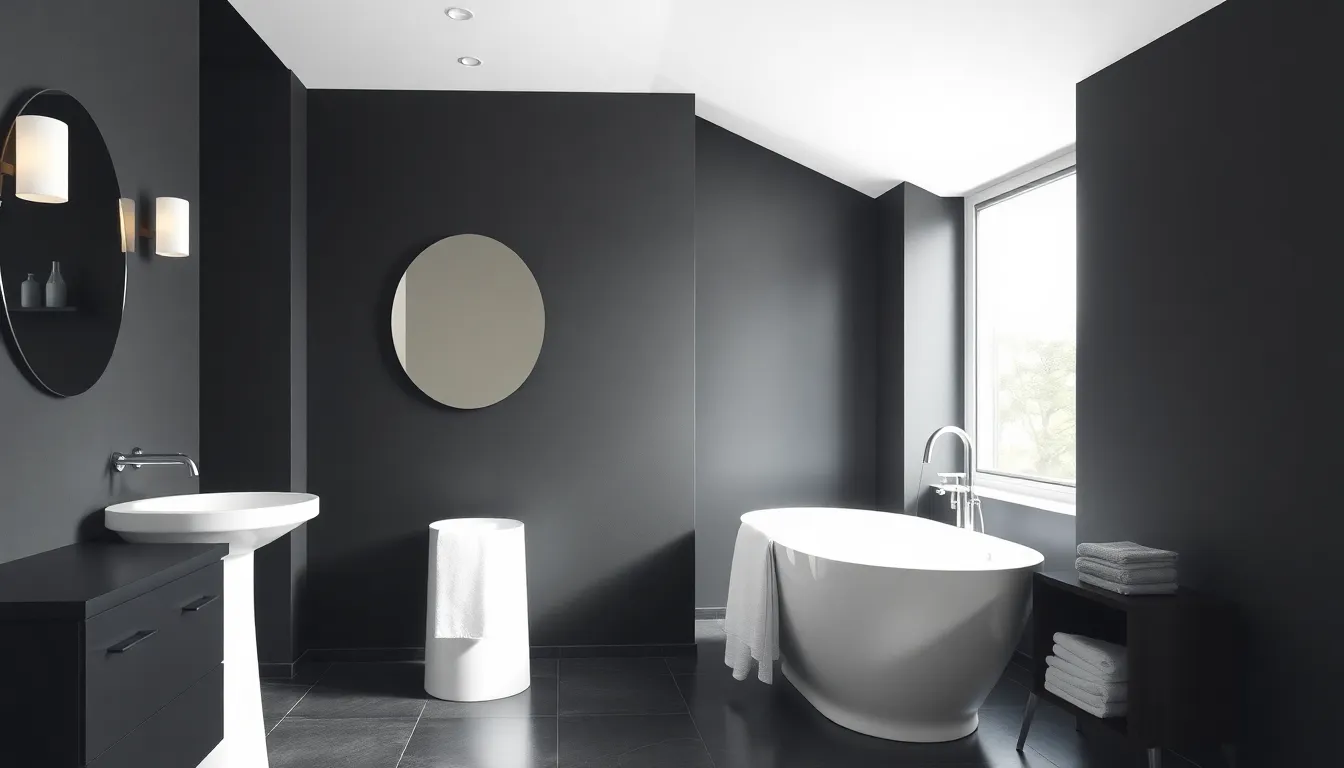 27 Dark Bathroom Ideas That'll Transform Your Space Into a Luxury Spa 14 27 Dark Bathroom Ideas That'll Transform Your Space Into a Luxury Spa 13